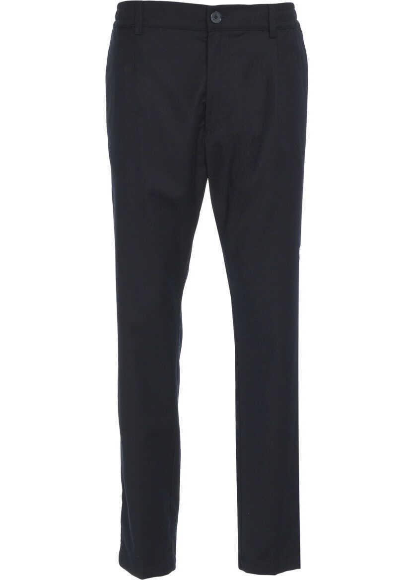 Pantaloni casual Cruna Chino trousers with pressed creases Blue Barbati (BM 19035388) 1