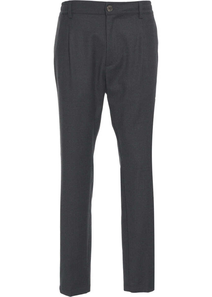 Pantaloni casual Cruna Chino trousers with pressed creases Grey Barbati (BM 19035388) 2