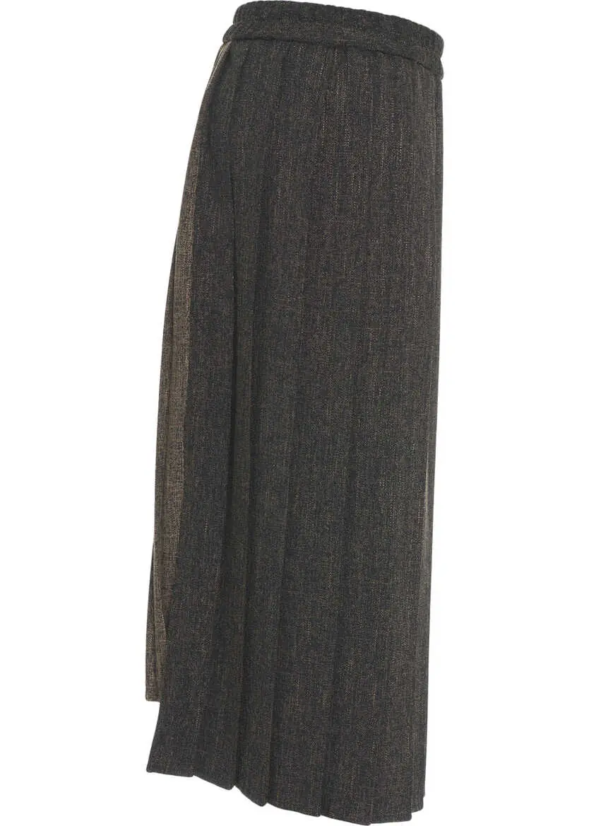 Fuste lungi Kaos Asymmetric midi skirt Brown Femei (BM 19035400) 3