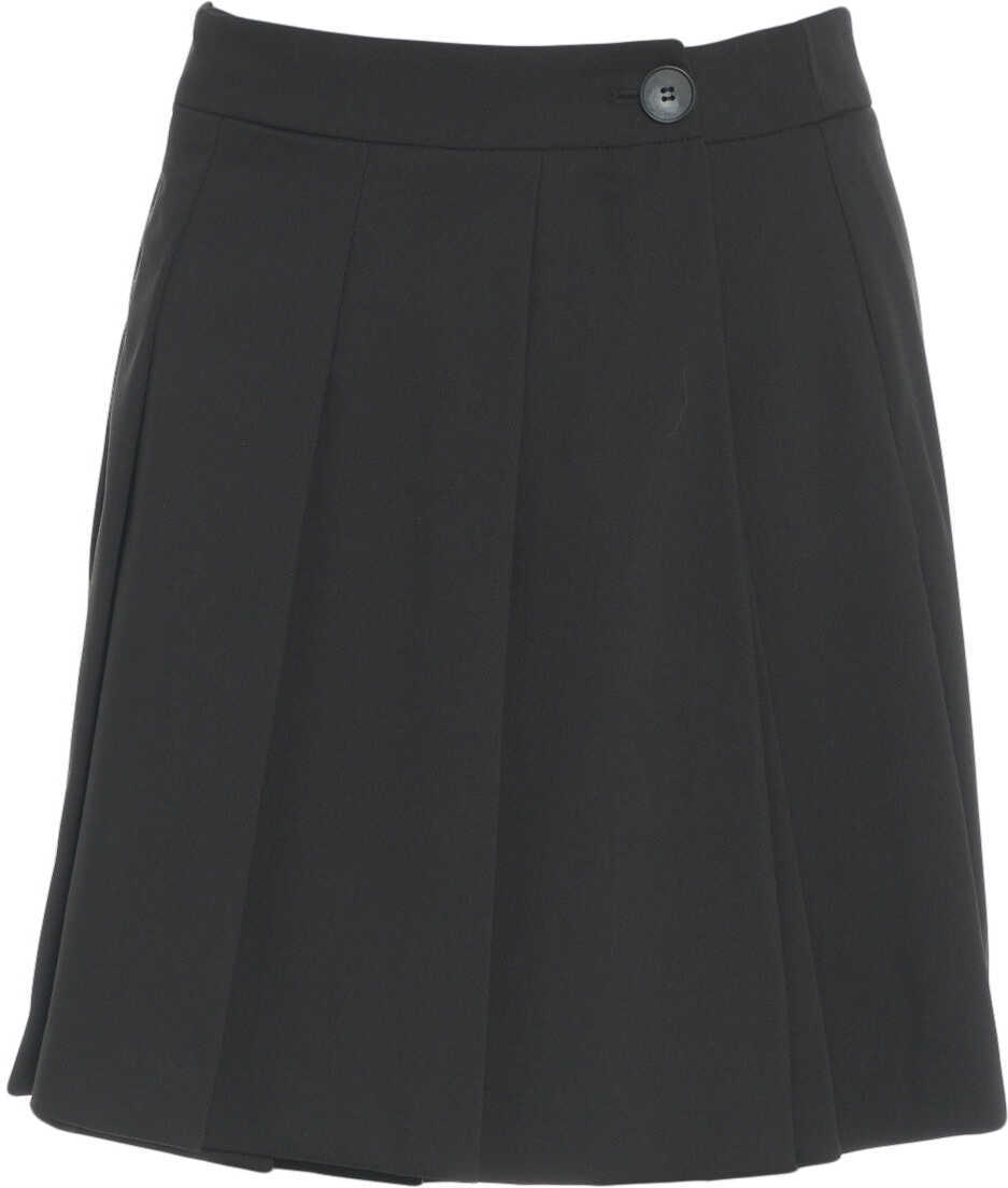 Fuste scurte Kaos Pleated mini skirt Black Femei (BM 19035403) 2