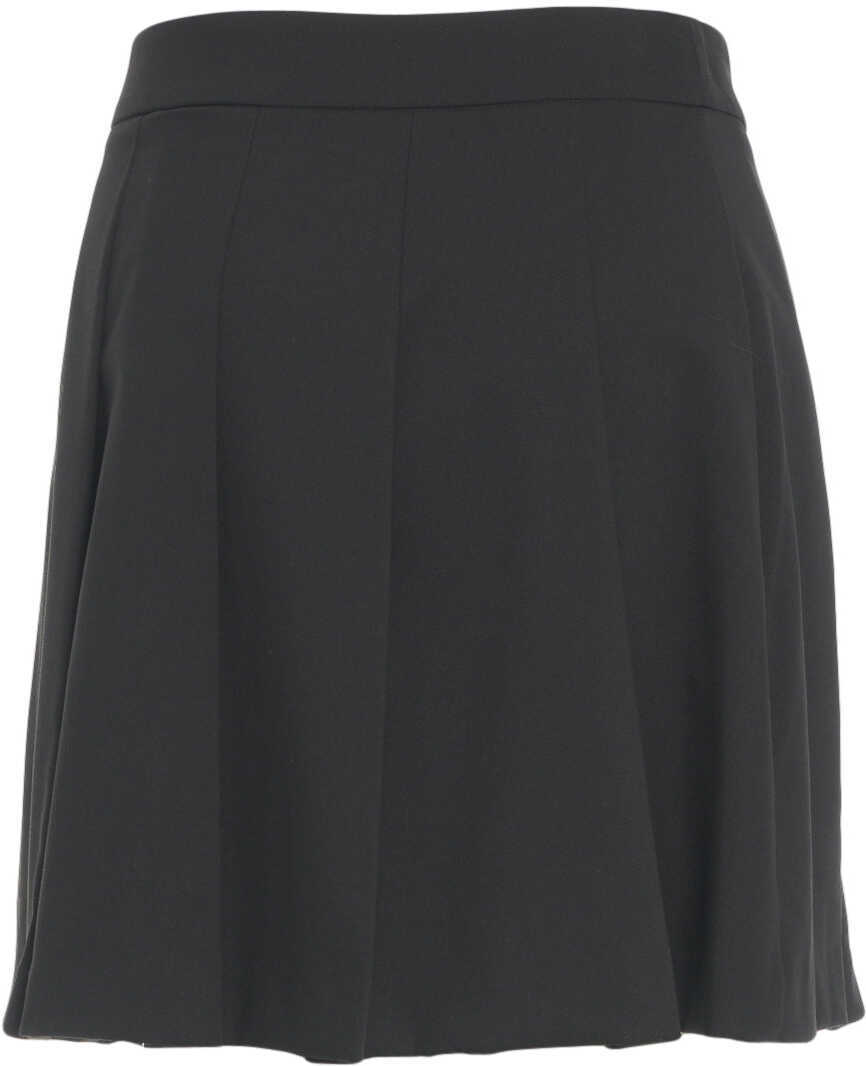 Fuste scurte Kaos Pleated mini skirt Black Femei (BM 19035403) 4