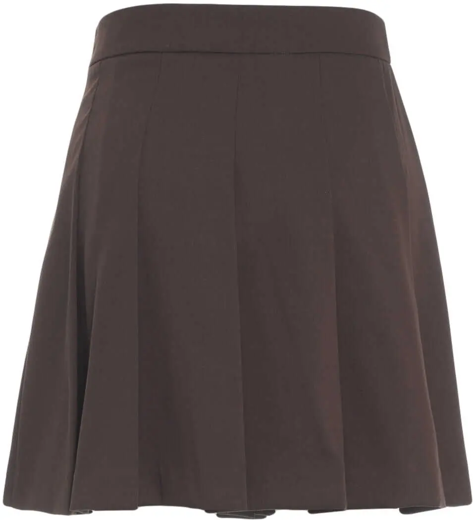 Fuste scurte Kaos Pleated mini skirt Brown Femei (BM 19035403) 4