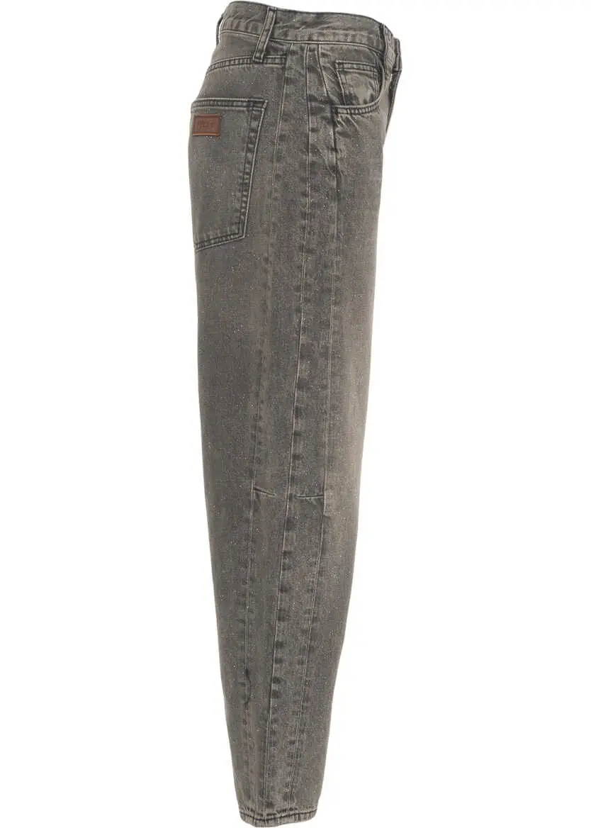 Blugi drepti Liu Jo White Balloon jeans with glitter finish Grey Femei (BM 19035406) 3