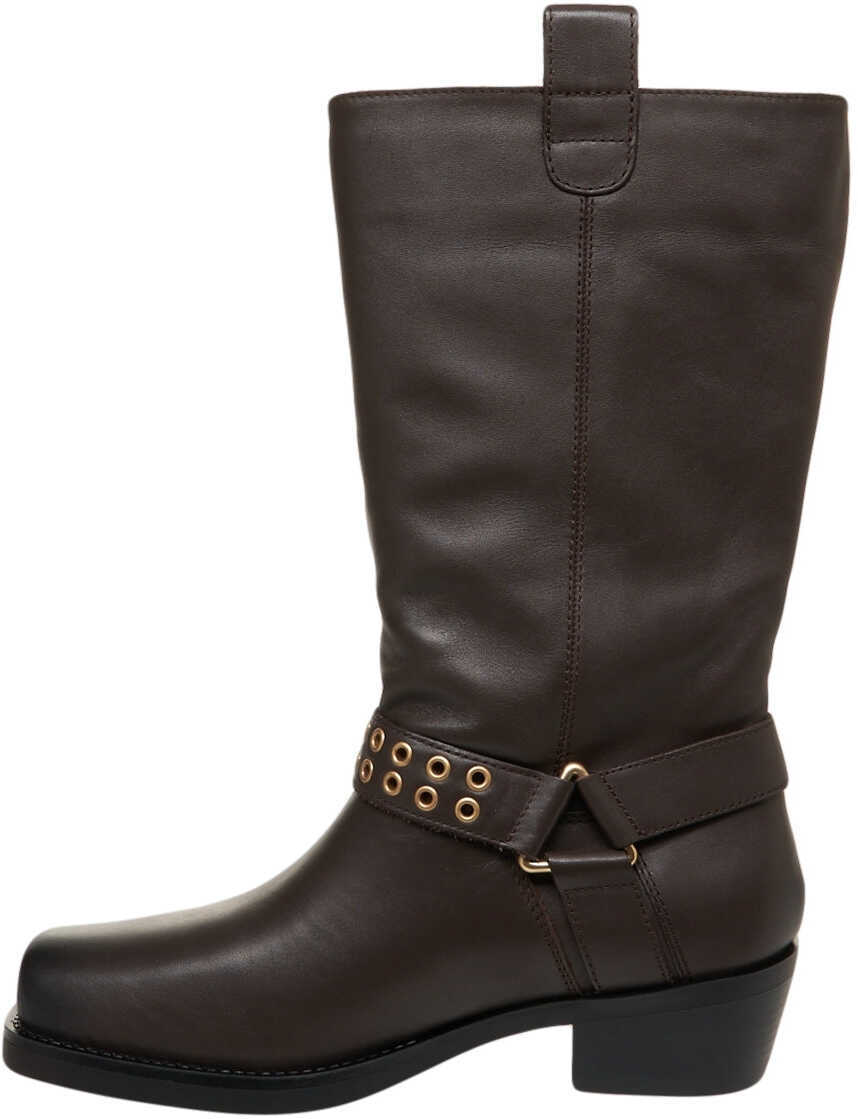 Cizme de iarna Liu Jo Leather texan boots Brown Femei (BM 19035418) 4