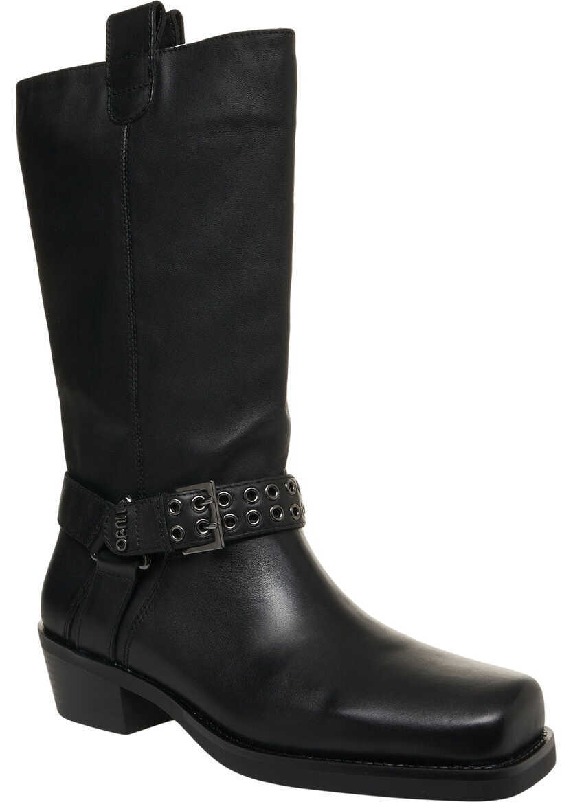 Cizme de iarna Liu Jo Leather texan boots Black Femei (BM 19035418) 3