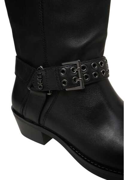 Cizme de iarna Liu Jo Leather texan boots Black Femei (BM 19035418) 5