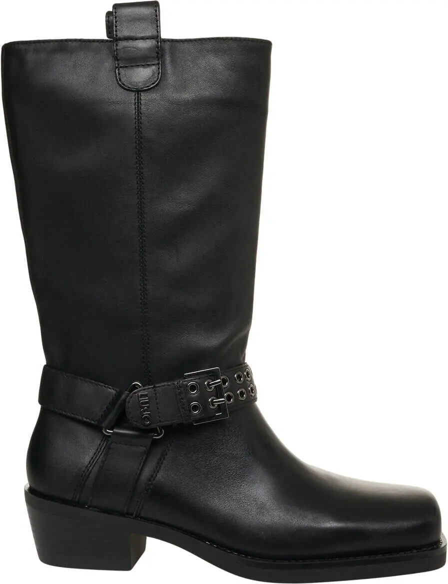 Cizme de iarna Liu Jo Leather texan boots Black Femei (BM 19035418) 1