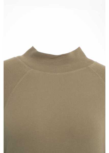 Rochii scurte American Vintage Sweatshirt dress Atubay Green Femei (BM 19035430) 4