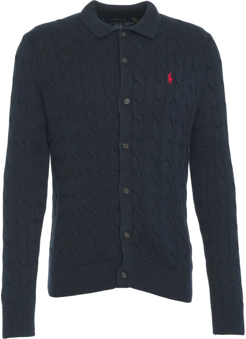 Cardigane Ralph Lauren Cardigan with logo embroidery Blue Barbati (BM 19035451) 2