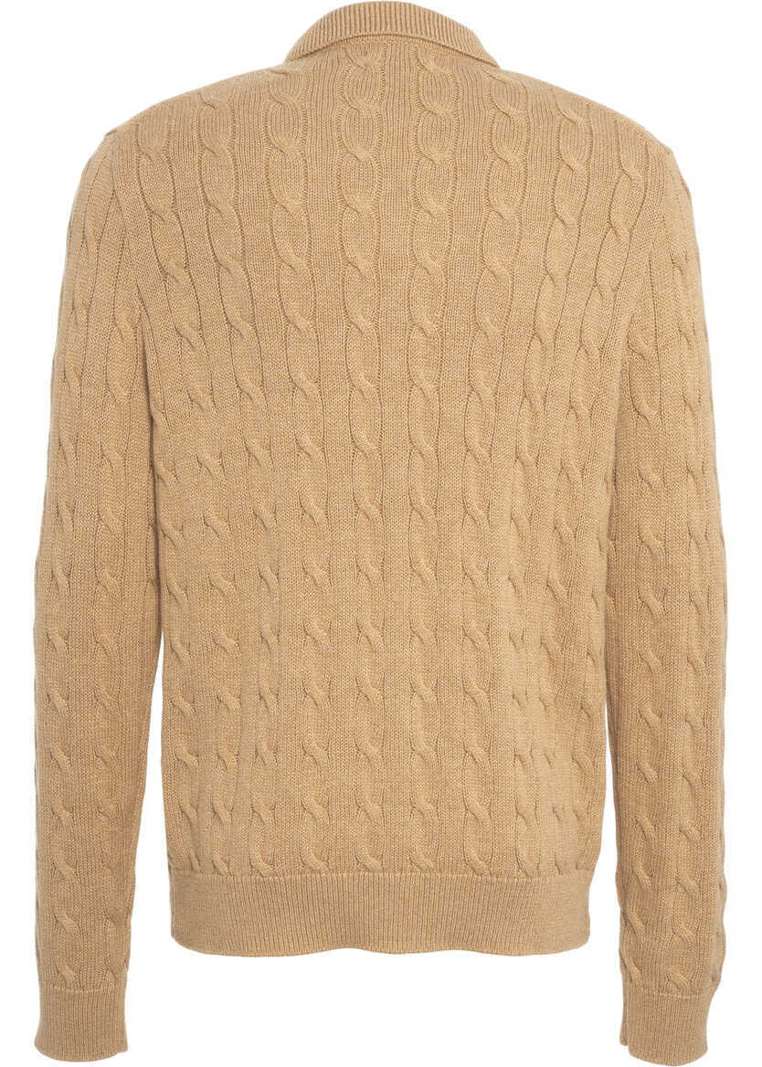 Cardigane Ralph Lauren Cardigan with logo embroidery Brown Barbati (BM 19035451) 3