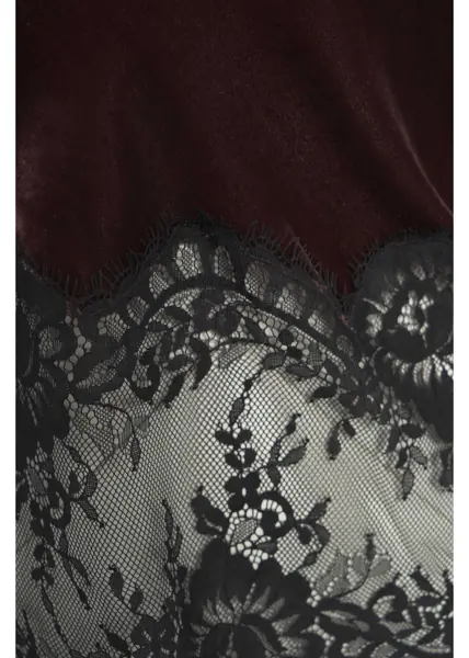 Maiouri Herskind Velvet and lace top Gilly Brown Femei (BM 19035460) 5