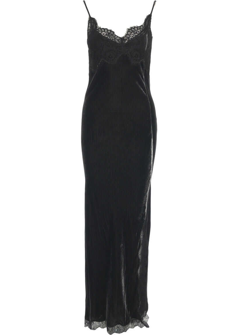 Rochii lungi Herskind Velvet maxi dress Micke Grey Femei (BM 19035463) 2