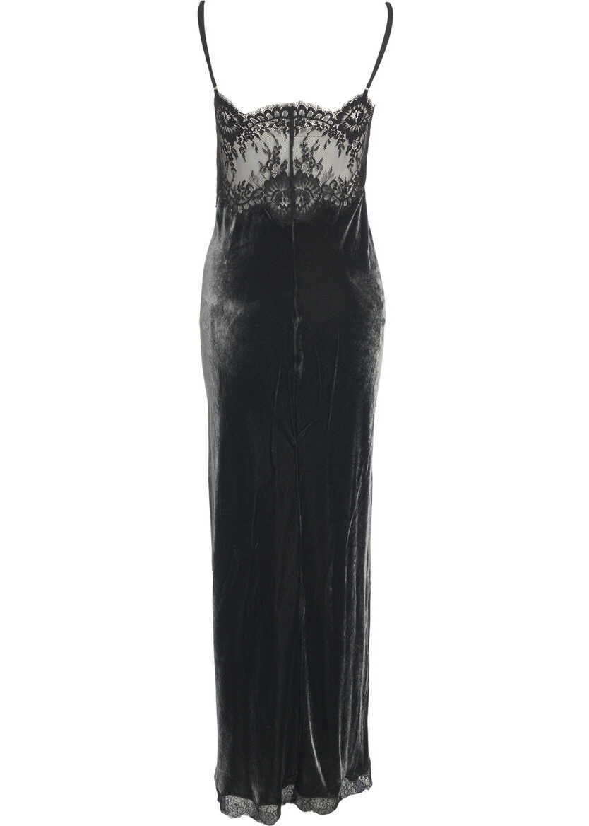 Rochii lungi Herskind Velvet maxi dress Micke Grey Femei (BM 19035463) 3