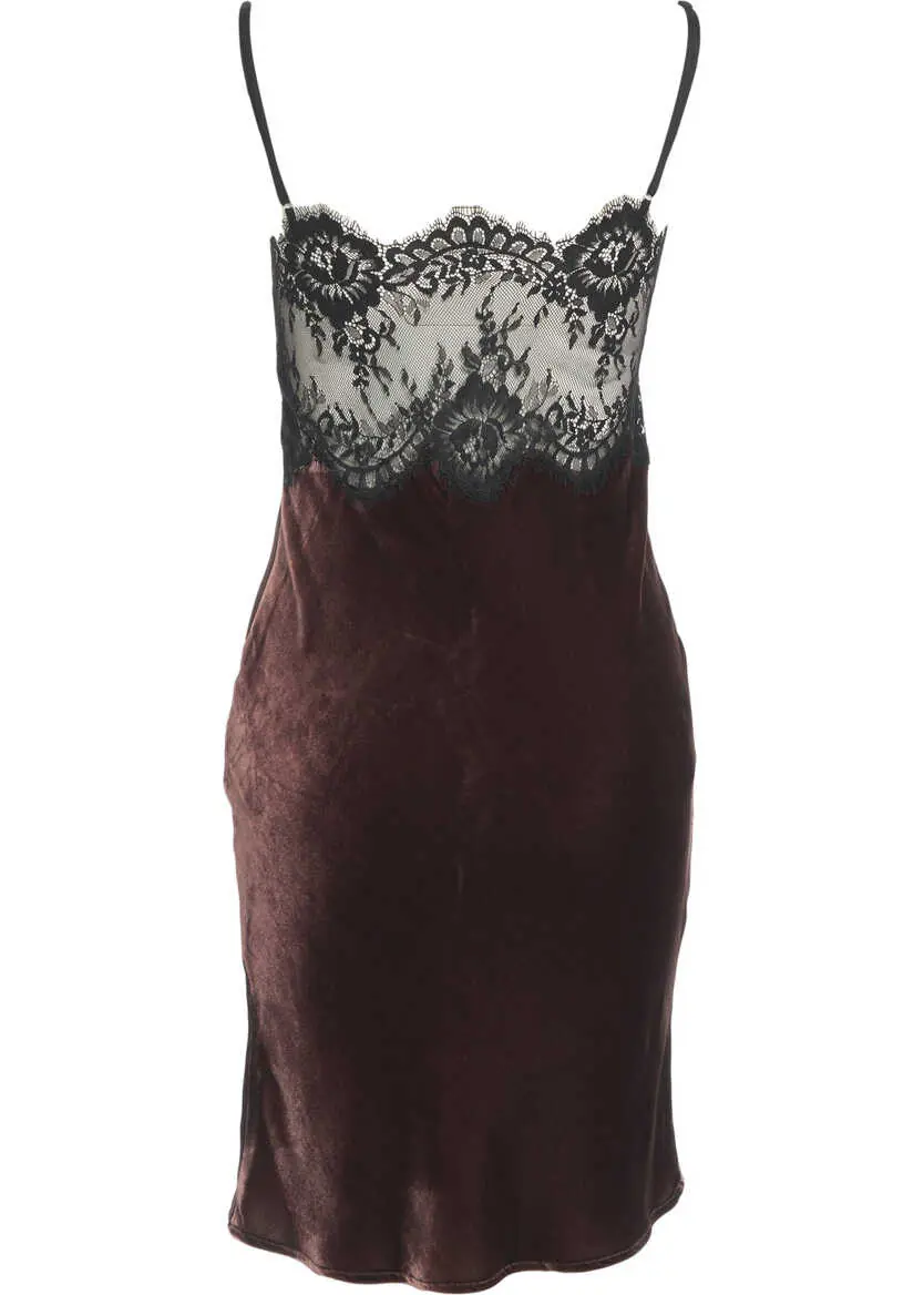 Rochii scurte Herskind Velvet mini dress Vivian Brown Femei (BM 19035472) 4