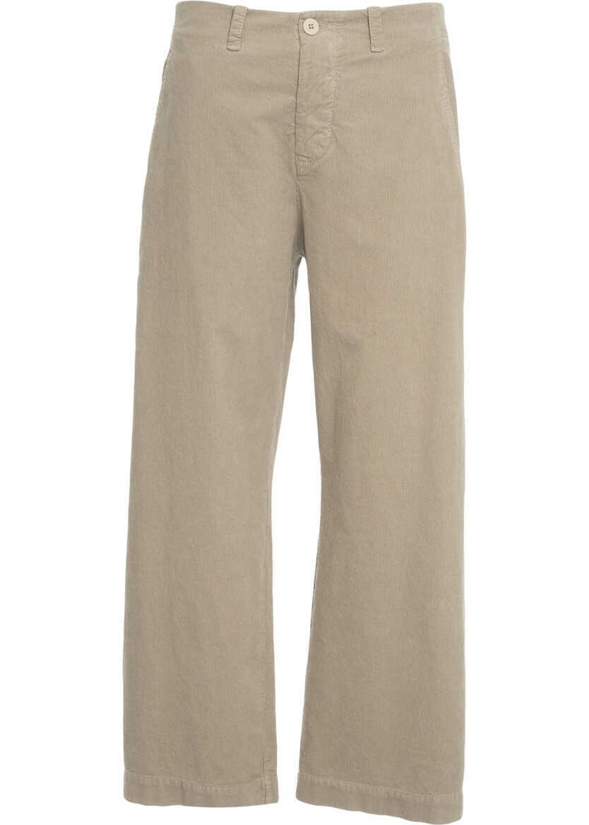 Pantaloni casual Transit Wide leg pants Beige Barbati (BM 19035499) 2