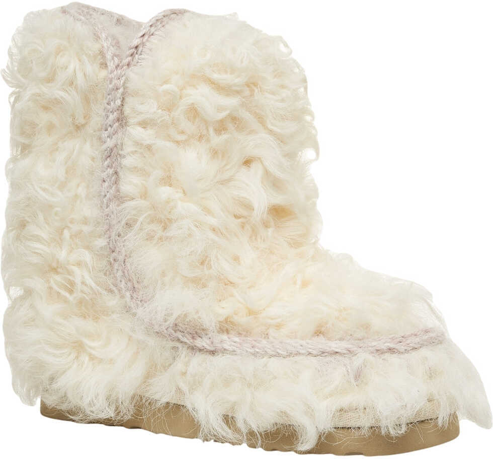 Cizme de iarna Mou Boots Eskimo 24 Checkiang White Femei (BM 19035532) 3