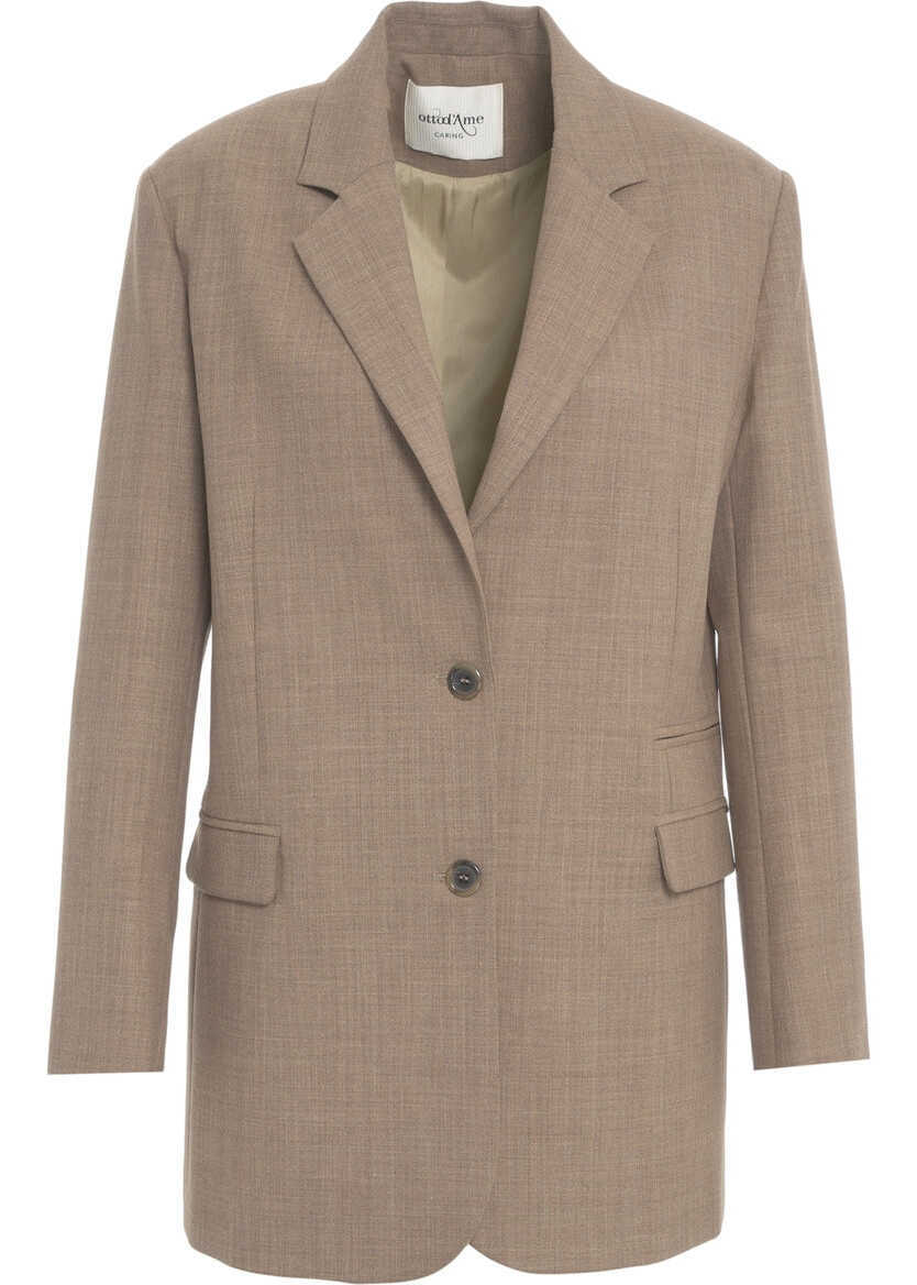 Sacouri Otto d ame Oversize blazer Brown Femei (BM 19035538) 2