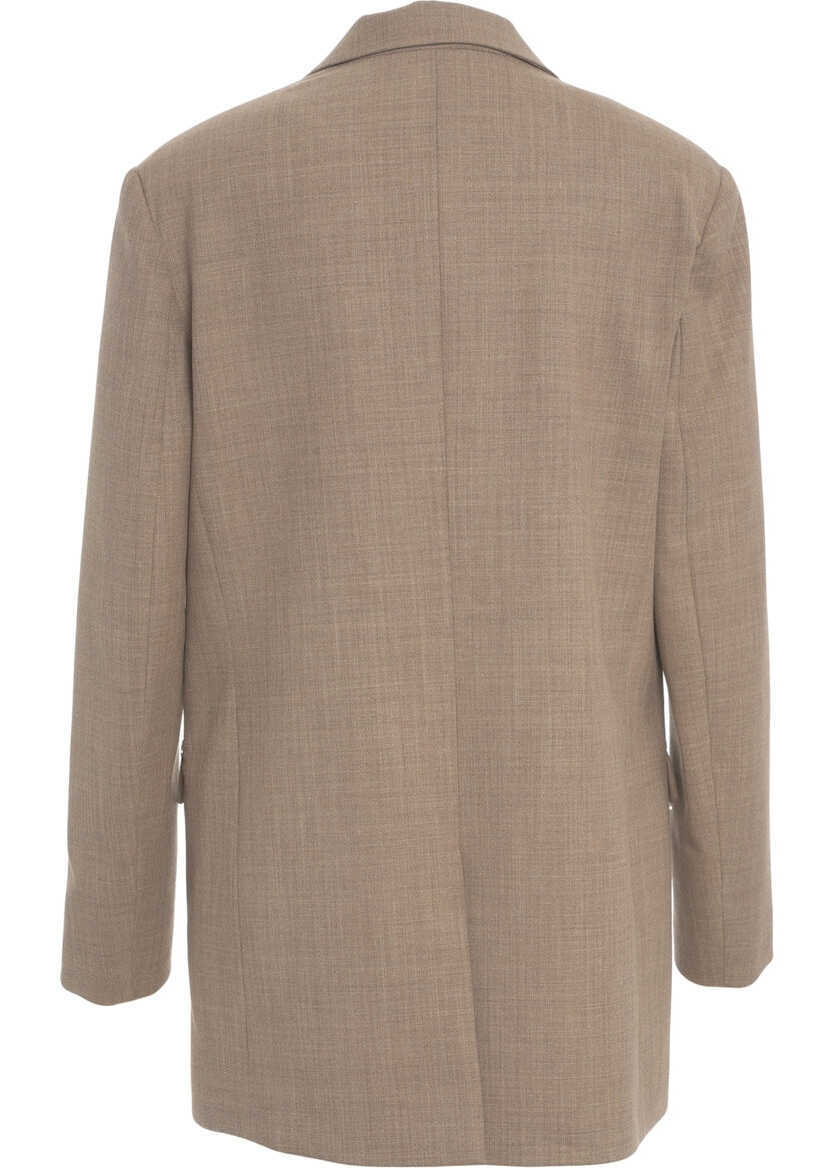 Sacouri Otto d ame Oversize blazer Brown Femei (BM 19035538) 3