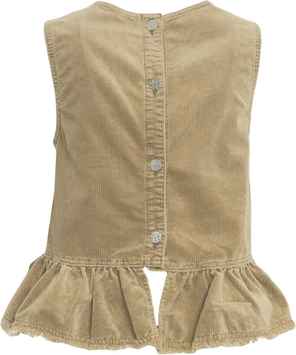 Maiouri Baum und Pferdgarten Corduroy top Madinel Olive Femei (BM 19035541) 3