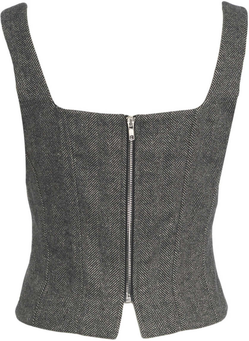 Maiouri Otto d ame Bustier top with square neckline Black Femei (BM 19035553) 3