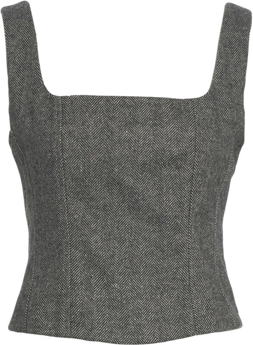 Maiouri Otto d ame Bustier top with square neckline Black Femei (BM 19035553) 1