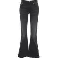 Blugi drepti Flared jeans with frayed hem Femei