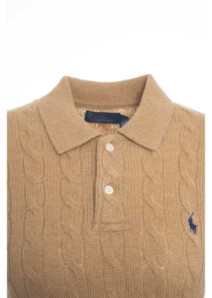 Tricouri Polo Ralph Lauren Cable-knit sweater Beige Femei (BM 19035559) 4