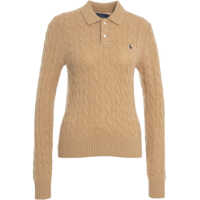 Tricouri Polo Knit polo with logo embroidery Femei