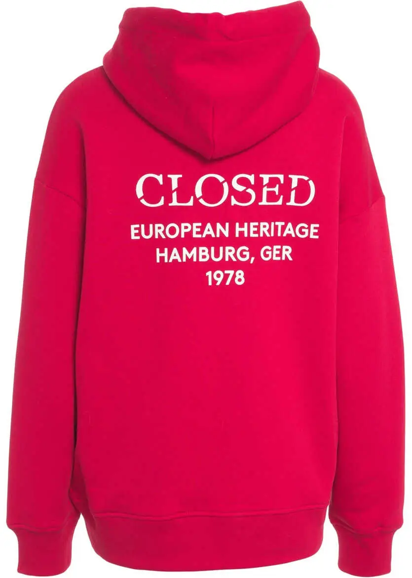 Bluze de trening CLOSED Hoodie with logo detail Red Femei (BM 19035562) 3