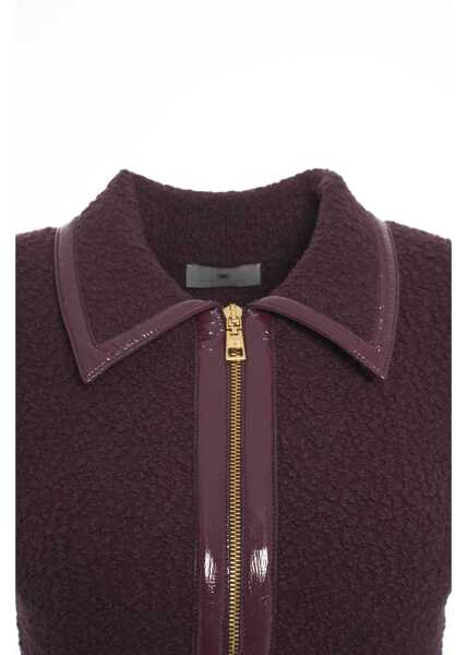 Tricouri Polo Elisabetta Franchi Boucl knit polo Red Femei (BM 19035571) 4