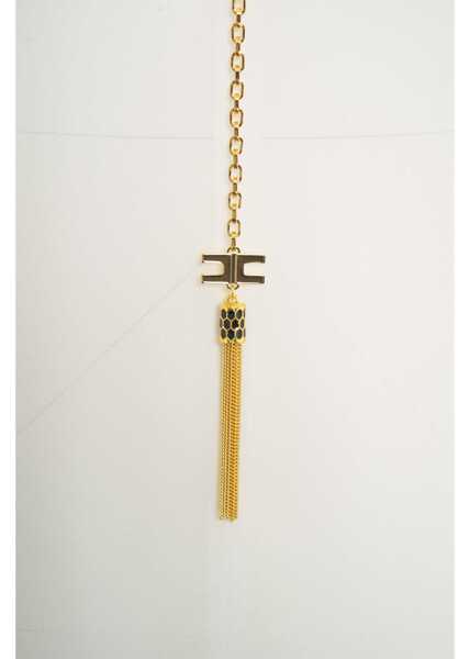 Bluze Elisabetta Franchi Blouse with chain detail White Femei (BM 19035577) 5