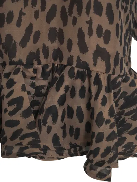 Rochii scurte Baum und Pferdgarten Dress with animal print Agnel Brown Femei (BM 19035601) 5