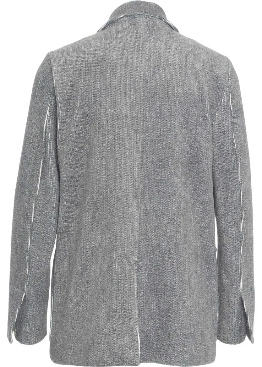 Sacouri 8PM Blazer with contrast stitching Zuleika Grey Femei (BM 19035610) 3