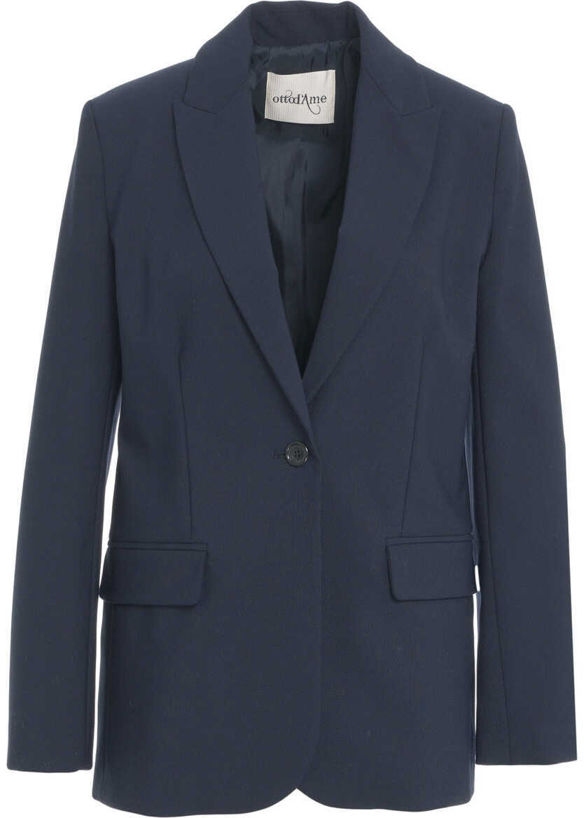 Sacouri Otto d ame Single-breasted blazer Blue Femei (BM 19035613) 2