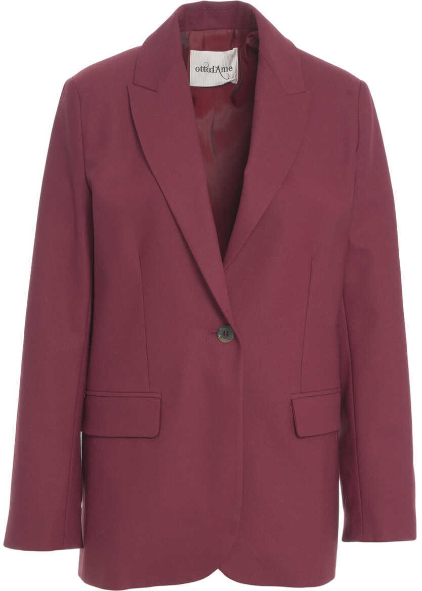 Sacouri Otto d ame Single-breasted blazer Red Femei (BM 19035613) 2