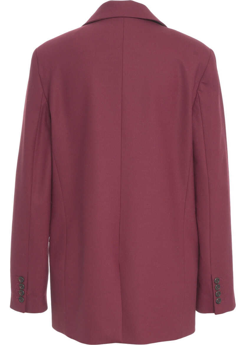 Sacouri Otto d ame Single-breasted blazer Red Femei (BM 19035613) 3