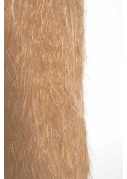 Rochii scurte Otto d ame Faux fur mini dress Brown Femei (BM 19035619) 4