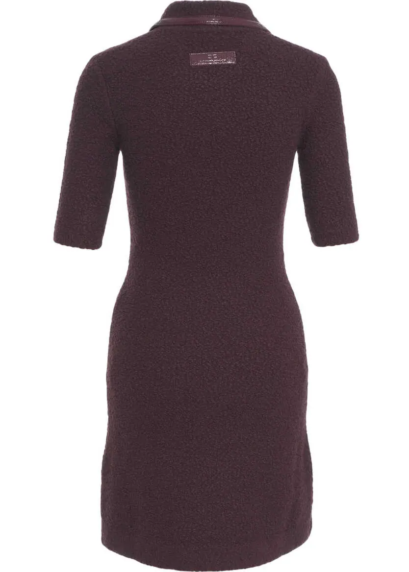 Rochii scurte Elisabetta Franchi Boucl knit dress Purple Femei (BM 19035628) 3