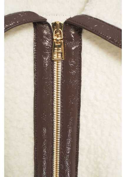 Rochii scurte Elisabetta Franchi Boucl knit dress White Femei (BM 19035628) 4