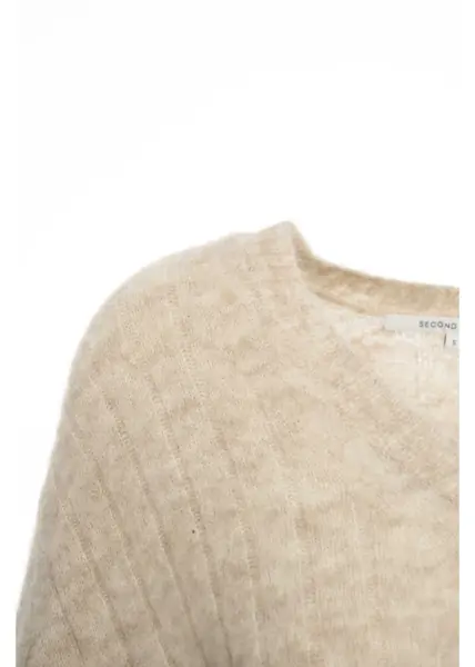 Pulovere Second Female Sweater Brooky Beige Femei (BM 19035646) 4