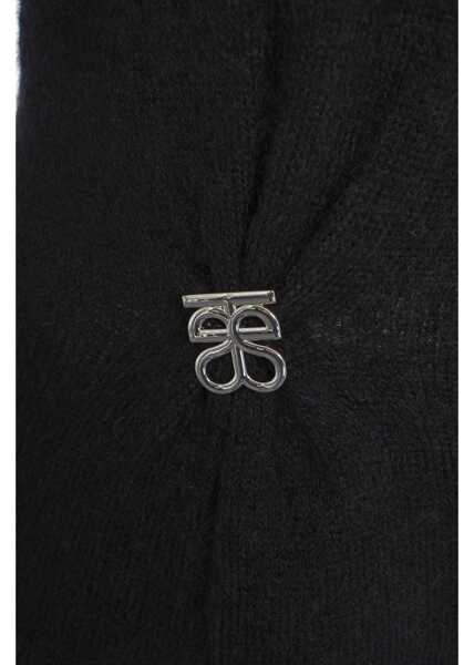 Pulovere Second Female Sweater with Logo detail Solvej Black Femei (BM 19035652) 5