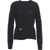 Second Female Sweater with Logo detail 'Solvej' Black