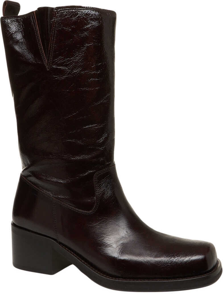 Cizme de iarna Billi Bi Smooth leather boots Brown Femei (BM 19035664) 4