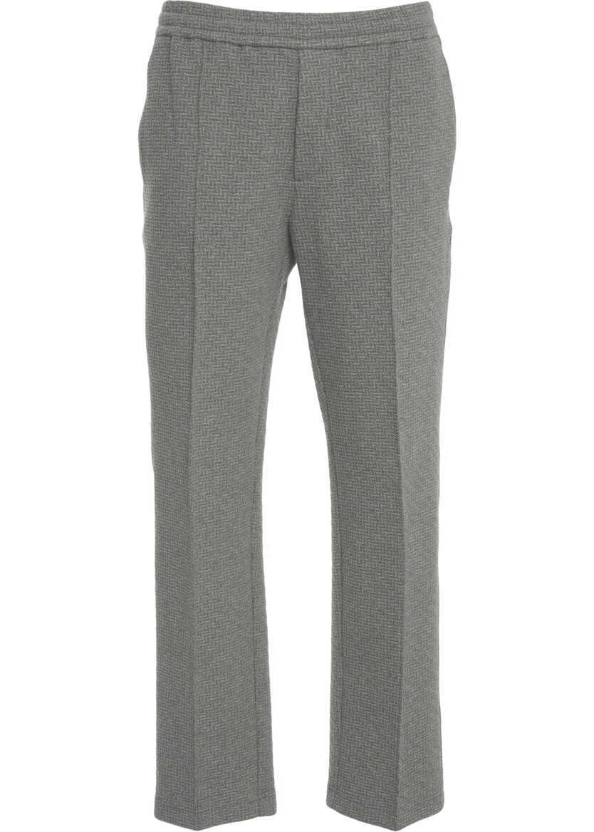 Pantaloni casual Paolo Pecora Pants with creases Grey Barbati (BM 19035667) 2