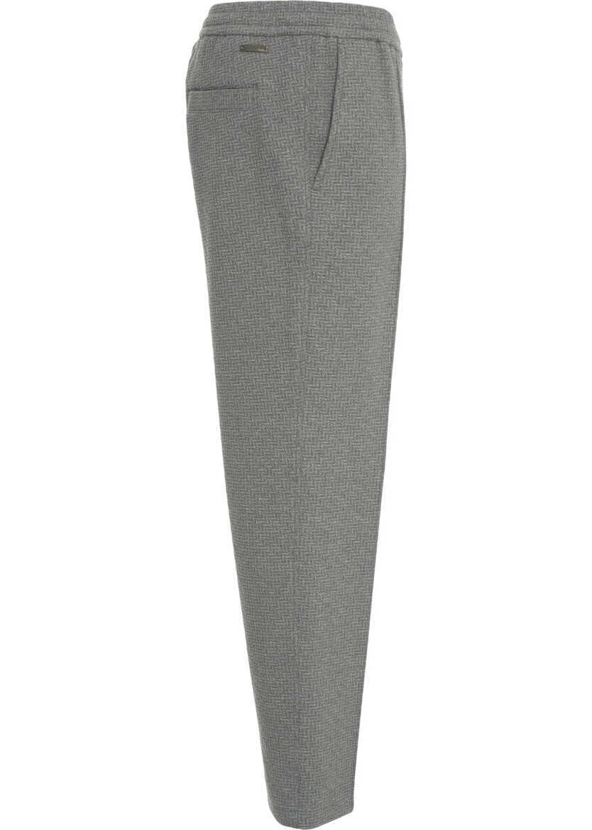 Pantaloni casual Paolo Pecora Pants with creases Grey Barbati (BM 19035667) 3