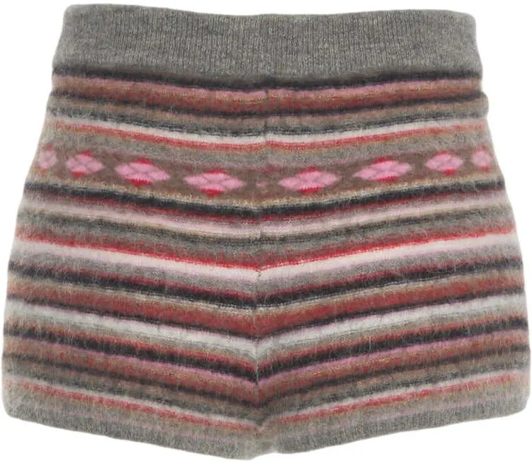 Pantaloni scurti Solotre Knit shorts Allu Barbie Grey Femei (BM 19035673) 4