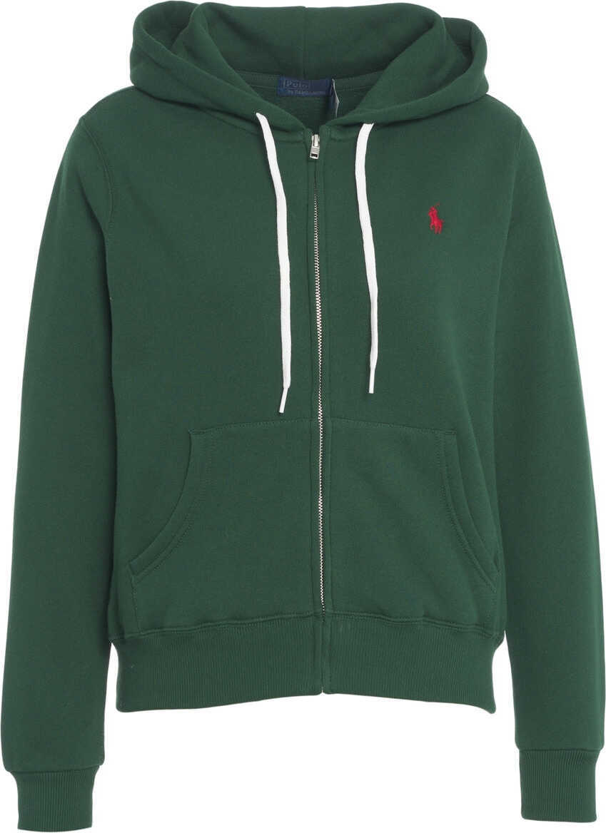 Bluze de trening Ralph Lauren Hoodie with logo embroidery Green Femei (BM 19035736) 2