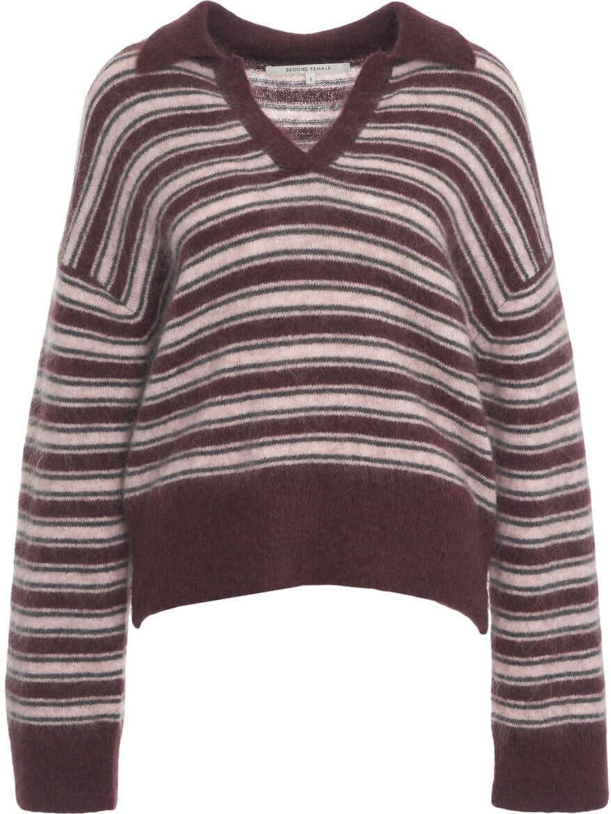 Pulovere Second Female Striped sweater Vienna Purple Femei (BM 19035742) 2
