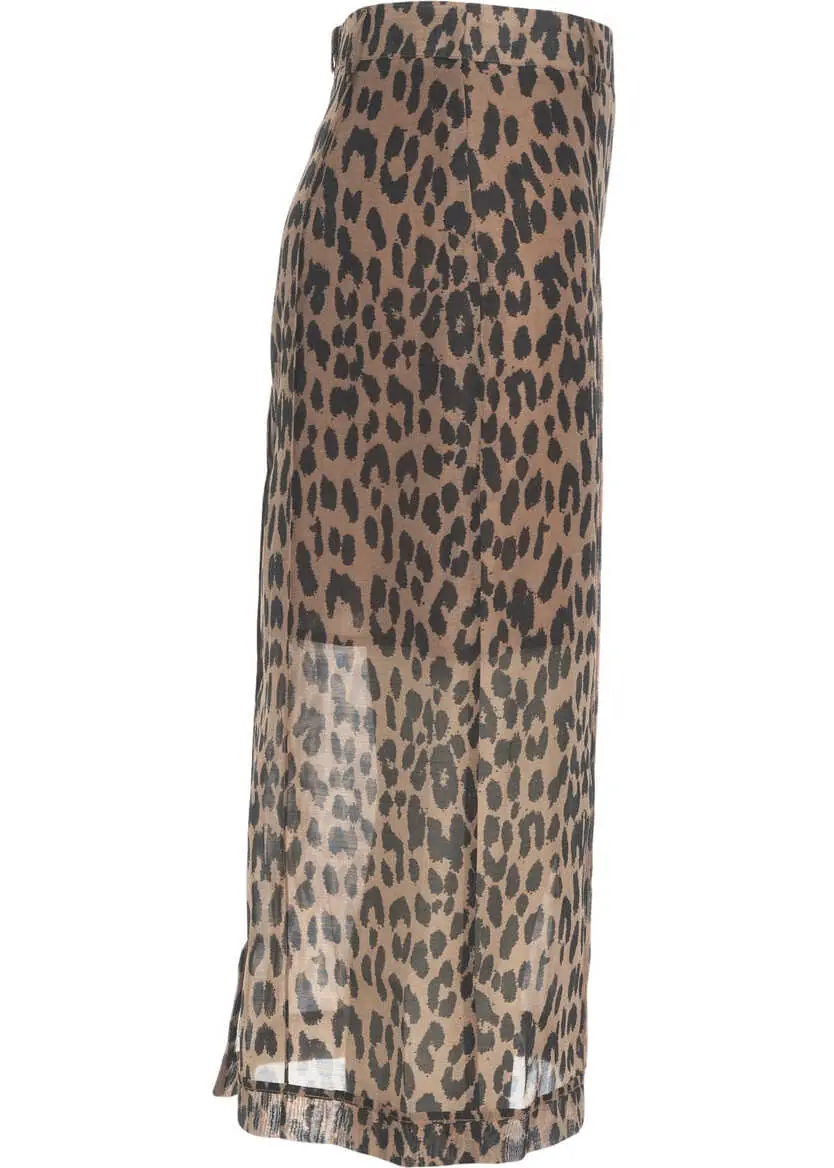 Fuste lungi Baum und Pferdgarten Skirt with animal print Shevin Brown Femei (BM 19035760) 3