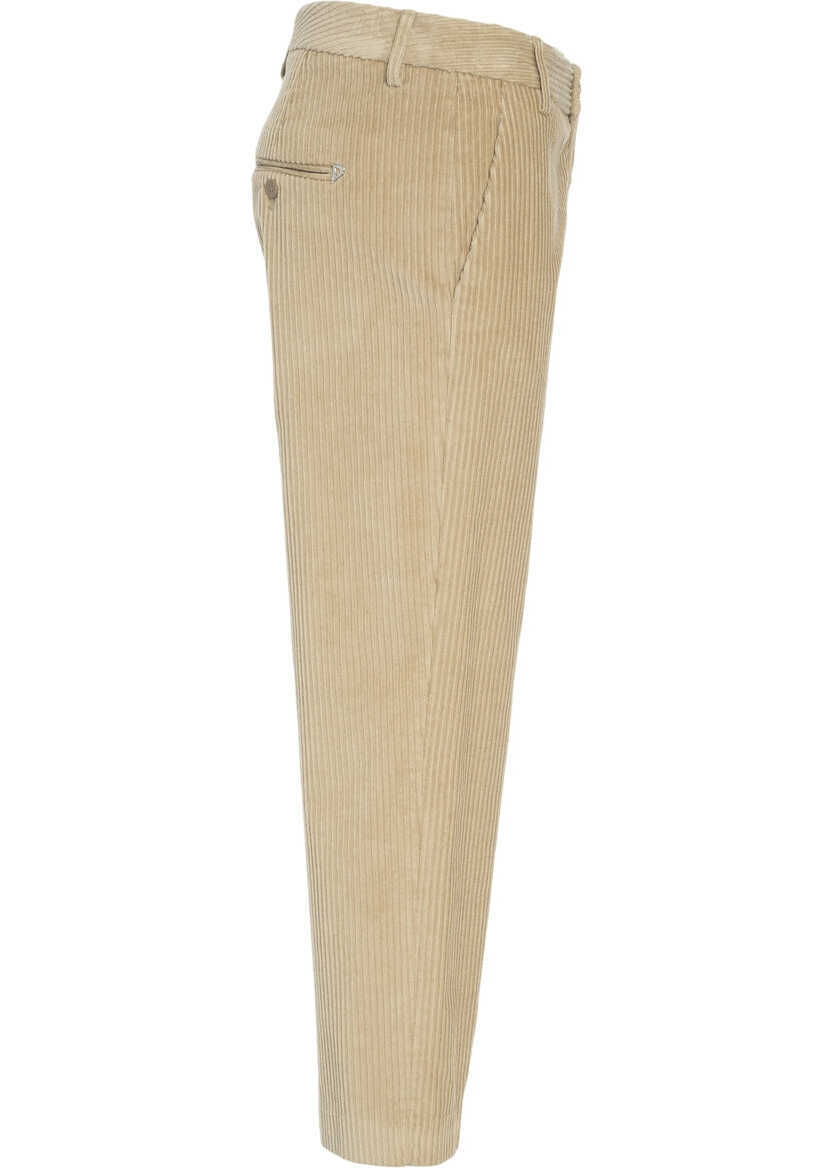 Pantaloni casual Dondup Corduroy pants Nima Beige Femei (BM 19035772) 3